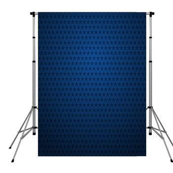 Blue Background With Stars Pole Pocket Backdrop