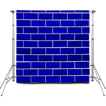 Blue Brick Wall Custom Size Backdrop