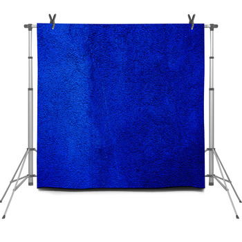 Blue Colored Abstract Wall Background Fleece Backdrop