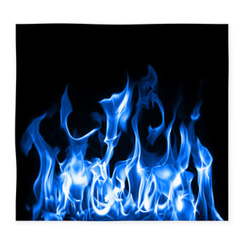 Blue Flames Custom Size Floor Mat