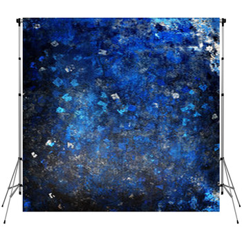 Blue Painting Background Custom Size Backdrop