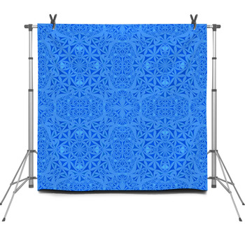 Blue Repeating Pattern Wallpaper Fleece Backdrop