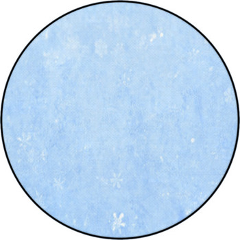 Blue Sparkling Snow Background. Round Rug