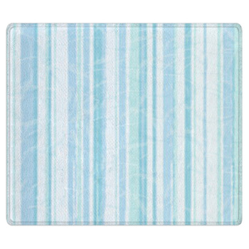 Blue striped paper background Bath Mat