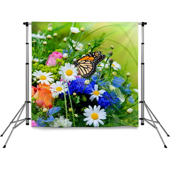 Blumenwiese Pole Pocket Backdrop
