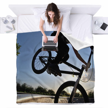 BMX 1 Fleece Bed Blanket