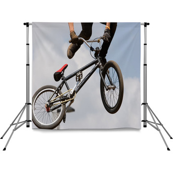 BMX Biker Airborne Pole Pocket Backdrop