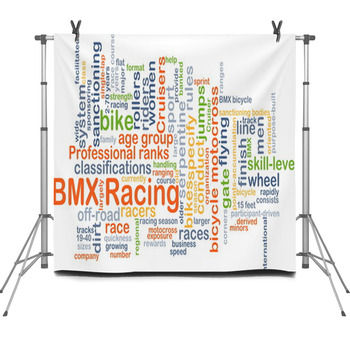 Bmx Racing Background Concept Fleece Backdrop