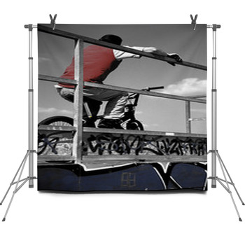 Bmx Skatepark Fleece Backdrop