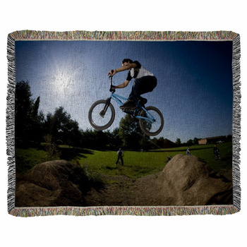 Bmx02 Woven Throw Blanket