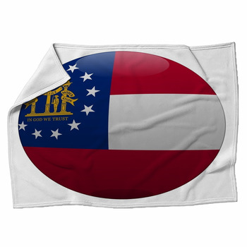 Boule Georgie Georgia Ball Drapeau Flag Fleece Blanket
