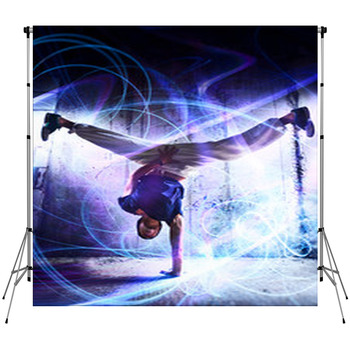 Break Dance Fleece Backdrop