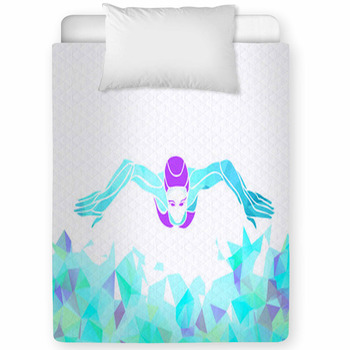 Breaststroke Swimmer Female Toddler Comforter