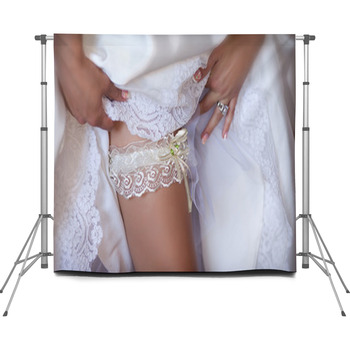 Bride Leg With Garter Custom Size Backdrop