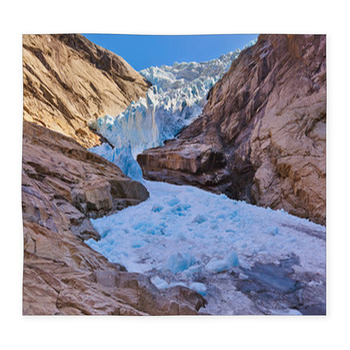 Briksdal Glacier - Norway Custom Size Floor Mat
