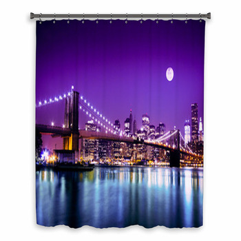 Brooklyn Bridge Shower Curtains Bath, Brooklyn Bridge Led Shower Curtain