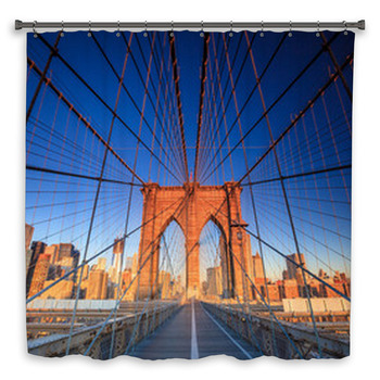 Brooklyn Bridge Shower Curtains Mats Towels Personalize