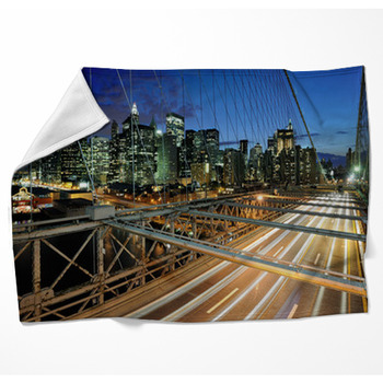 Brooklyn Bridge Woven Throw Blanket