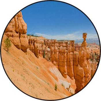 Bryce Canyon Under The Blue Sky Round Rug