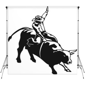 Rodeo Photographer Backdrops | Available in Very Large Custom Sizes