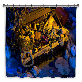 Buried Sea Tresure Shower Curtain