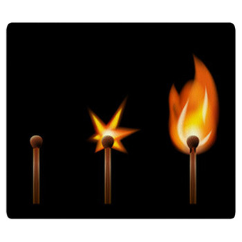 Burning Matches Area Rug