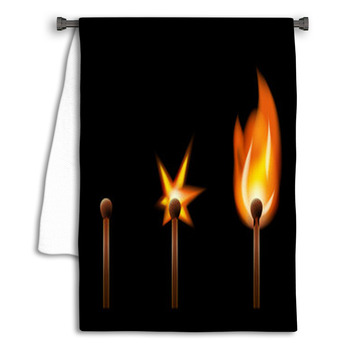 Burning Matches Towel