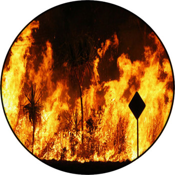 Bush Fire Round Rug