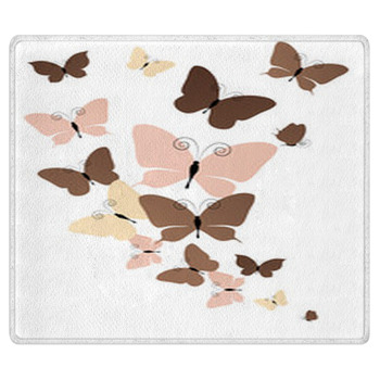 Butterflies Design Area Rug