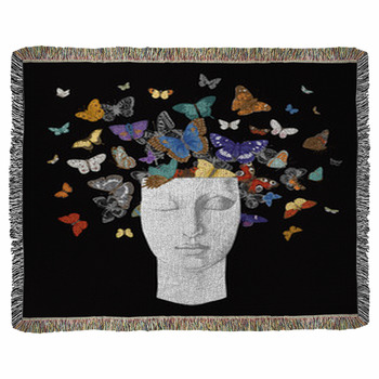 Butterfly Fleece Blanket Throws | Free Personalization