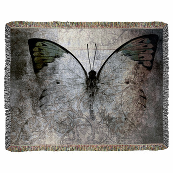 Butterfly Woven Throw Blanket
