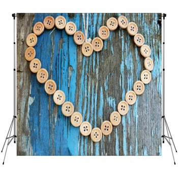 Button Love Custom Size Backdrop