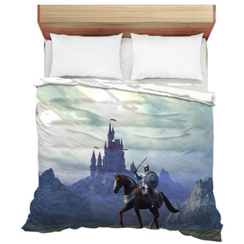 medieval crib bedding