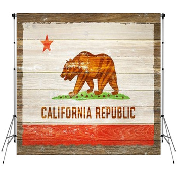 California Republic Fleece Backdrop