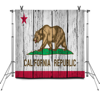 California State Flag Grunge Background Fleece Backdrop