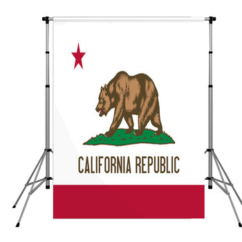California State Flag Pole Pocket Backdrop