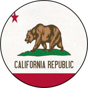 California State Flag Round Rug