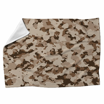 Camouflage Canves Texture Background Fleece Blanket
