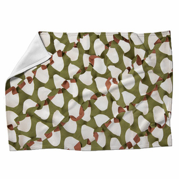 Camouflage Net Isolated Fleece Blanket