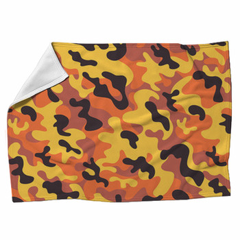 Camouflage Pattern Fleece Blanket