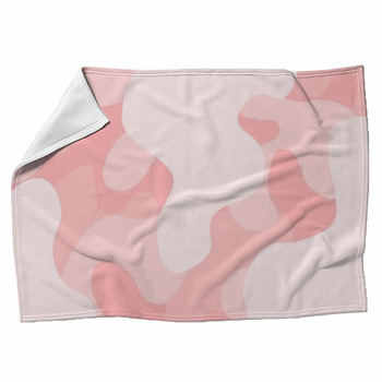 Camouflage Red Background Textile Uniform  Fleece Blanket