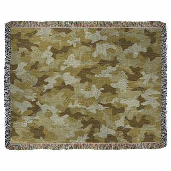Camouflage Texture Woven Throw Blanket