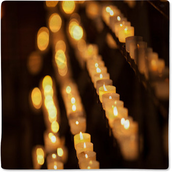 Candles In Temple Baby Blanket