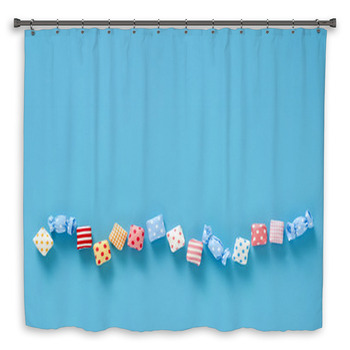 Candy colorful caramel background material Shower Curtain