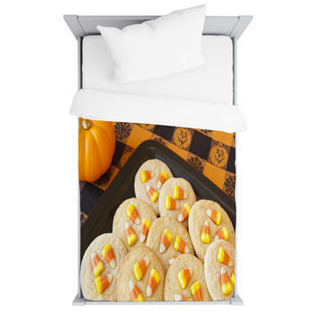 Candy Corn Cookies Toddler Duvet