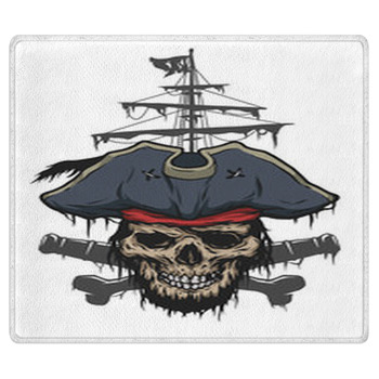 Captain And Pirate Attributes Bath Mat