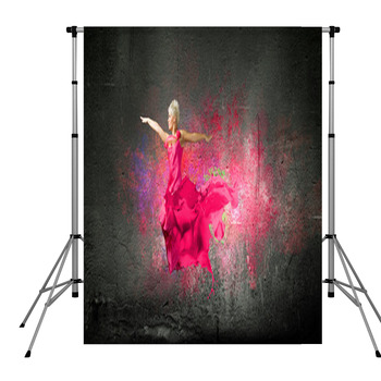 Carefree Woman Pole Pocket Backdrop