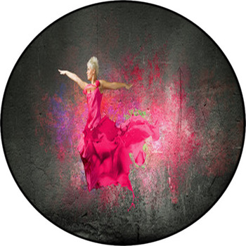 Carefree Woman Round Rug