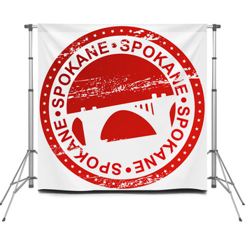 Carimbo Spokane Washington Usa Custom Size Backdrop