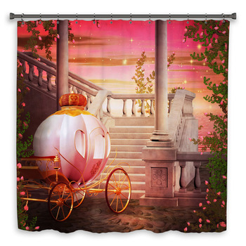 Carriage Castle Fantasy Custom Size Shower Curtain
